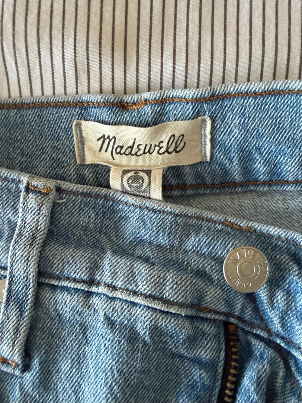 Madewell The Perfect Vintage Jean Light Blue Women’s Distressed Jeans